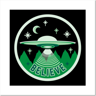 UFO Believer Posters and Art